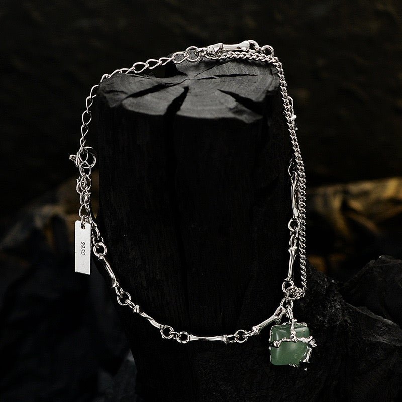Bracelet Aventurine Fleur de Sérénité Argent 925 | Bijou Féminin - Biloria