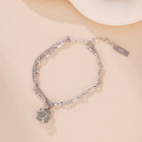 Bracelet Aventurine Fleur de Sérénité Argent 925 | Bijou Féminin - Biloria