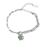 Bracelet Aventurine Fleur de Sérénité Argent 925 | Bijou Féminin - Biloria
