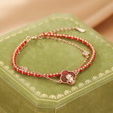 Bracelet Cheval Esprit Libre en Argent Plaqué Or Rose - Biloria