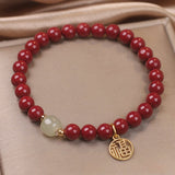 Bracelet Cinabre et Jade – Force Flamboyante - Biloria