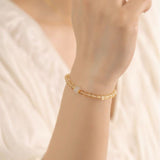 Bracelet Citrine et Jade Vert pour une déco de bureau inspirante - Biloria