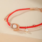Bracelet Cordon Rouge et Perle : protection et élégance Feng Shui - Biloria