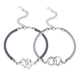 Bracelet Couple Argent 925 avec Gravure Personnalisée - Biloria