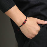 Bracelet Couple Cinabre Fil Rouge - Symbole d'Union Spirituelle - Biloria