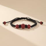Bracelet Couple Cinabre Fil Rouge - Symbole d'Union Spirituelle - Biloria