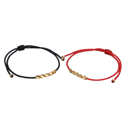 Bracelet Couple Flot Fil Rouge – Lien Invisible Feng Shui - Biloria
