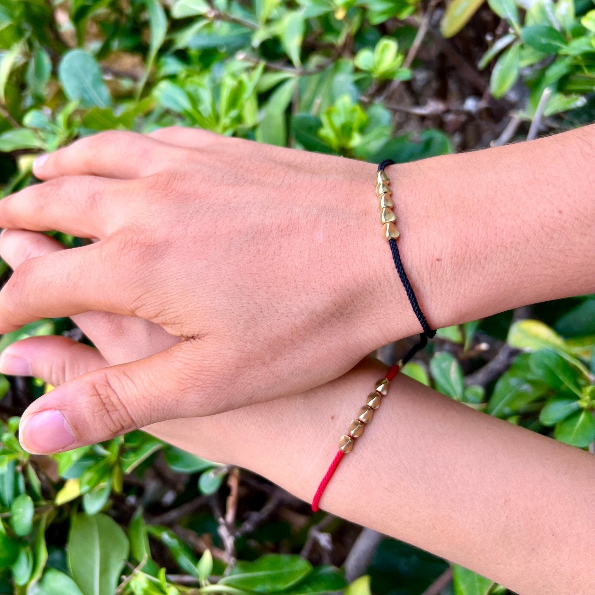 Bracelet Couple Flot Fil Rouge – Lien Invisible Feng Shui - Biloria
