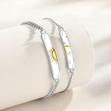 Bracelet Couple Lune et Soleil Argent 925 – Feng Shui - Biloria