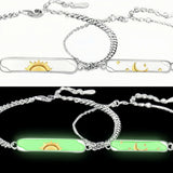 Bracelet Couple Lune et Soleil Argent 925 – Feng Shui - Biloria