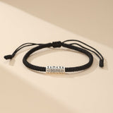 Bracelet Couple Mantra Fil Rouge – Protection & Harmonie - Biloria