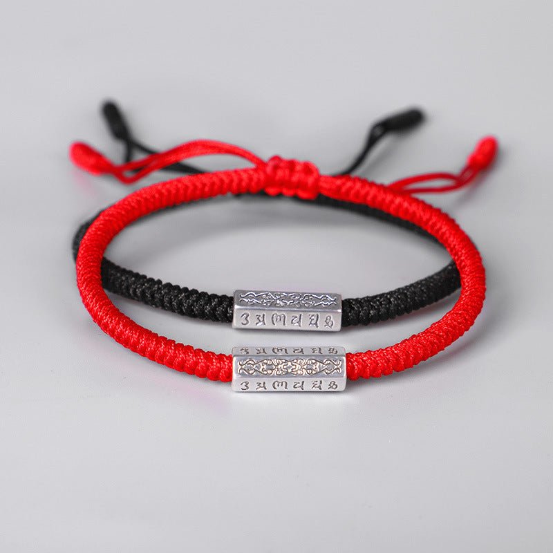 Bracelet Couple Mantra Fil Rouge – Protection & Harmonie - Biloria