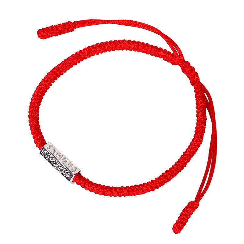 Bracelet Couple Mantra Fil Rouge – Protection & Harmonie - Biloria