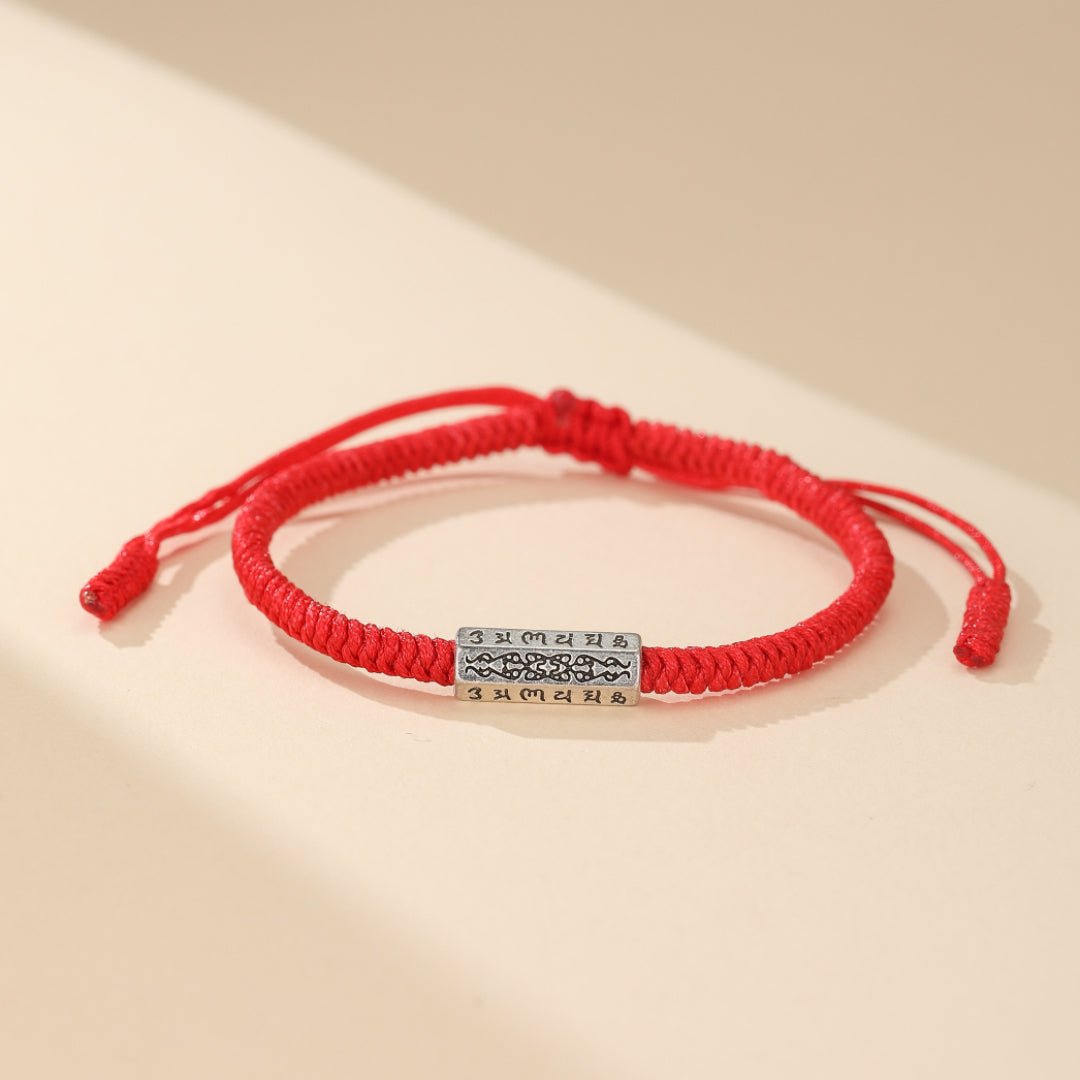 Bracelet Couple Mantra Fil Rouge – Protection & Harmonie - Biloria