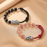 Bracelet Couple Pi Xiu - Union Sacrée en Fil Rouge - Biloria