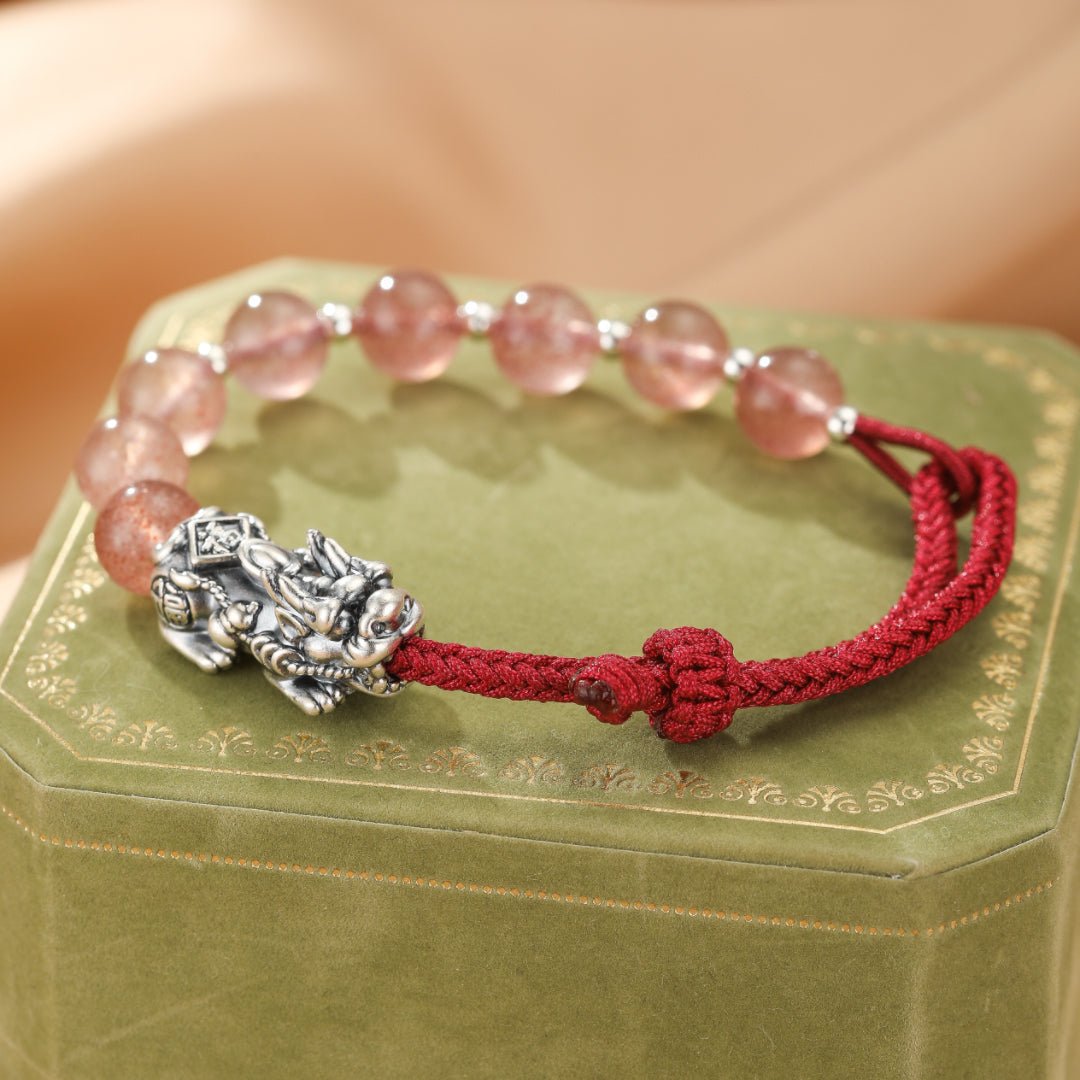 Bracelet Couple Pi Xiu - Union Sacrée en Fil Rouge - Biloria
