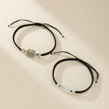 Bracelet Couple Pierre de Lune Labradorite Prospérité Argent - Biloria