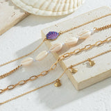 Bracelet de Cheville Coquillage – Caresse de l'Atlantide - Biloria