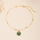 Bracelet de cheville Jade donut – Harmonie Feng Shui - Biloria