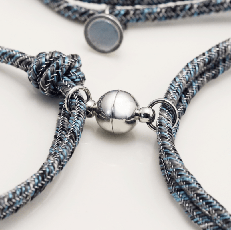 Bracelet de Couple Personnalisé Prénom – Lien Éternel - Biloria