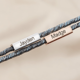 Bracelet de Couple Personnalisé Prénom – Lien Éternel - Biloria