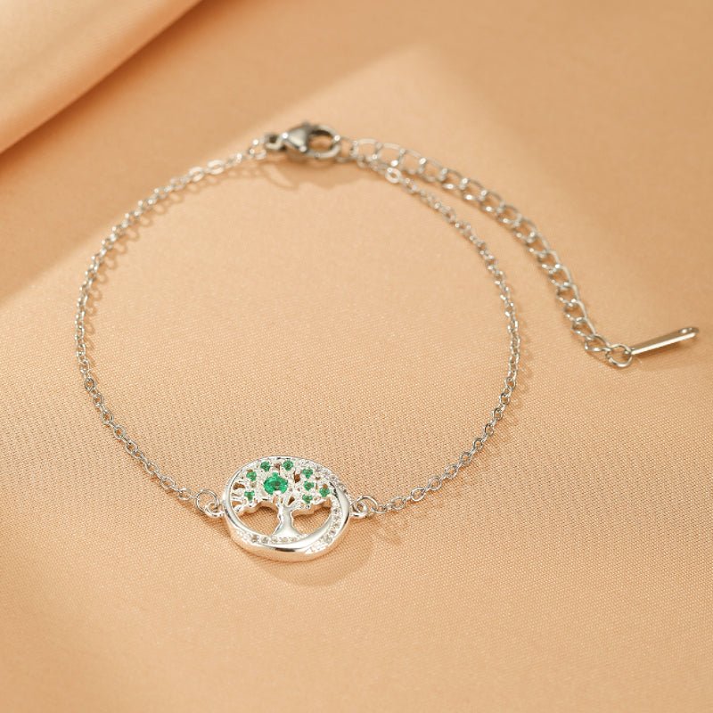 Bracelet Émeraude Arbre de Vie – Harmonie au Quotidien - Biloria