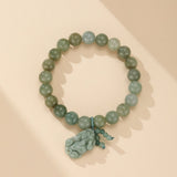 Bracelet en Jade avec Pi Xiu pour Attirer Richesse et Succès - Biloria