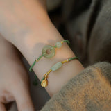 Bracelet en Jade Pierre Naturelle Ajustable - Biloria