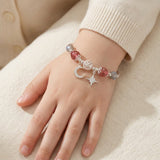 Bracelet Enfant Quartz Fraise Argent 925 Rêves Magiques - Biloria