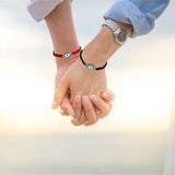 Bracelet Fil Rouge avec Mauvais Œil Protecteur - Biloria