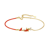 Bracelet Fil Rouge Carpe Koï Chance Argent 925 - Biloria