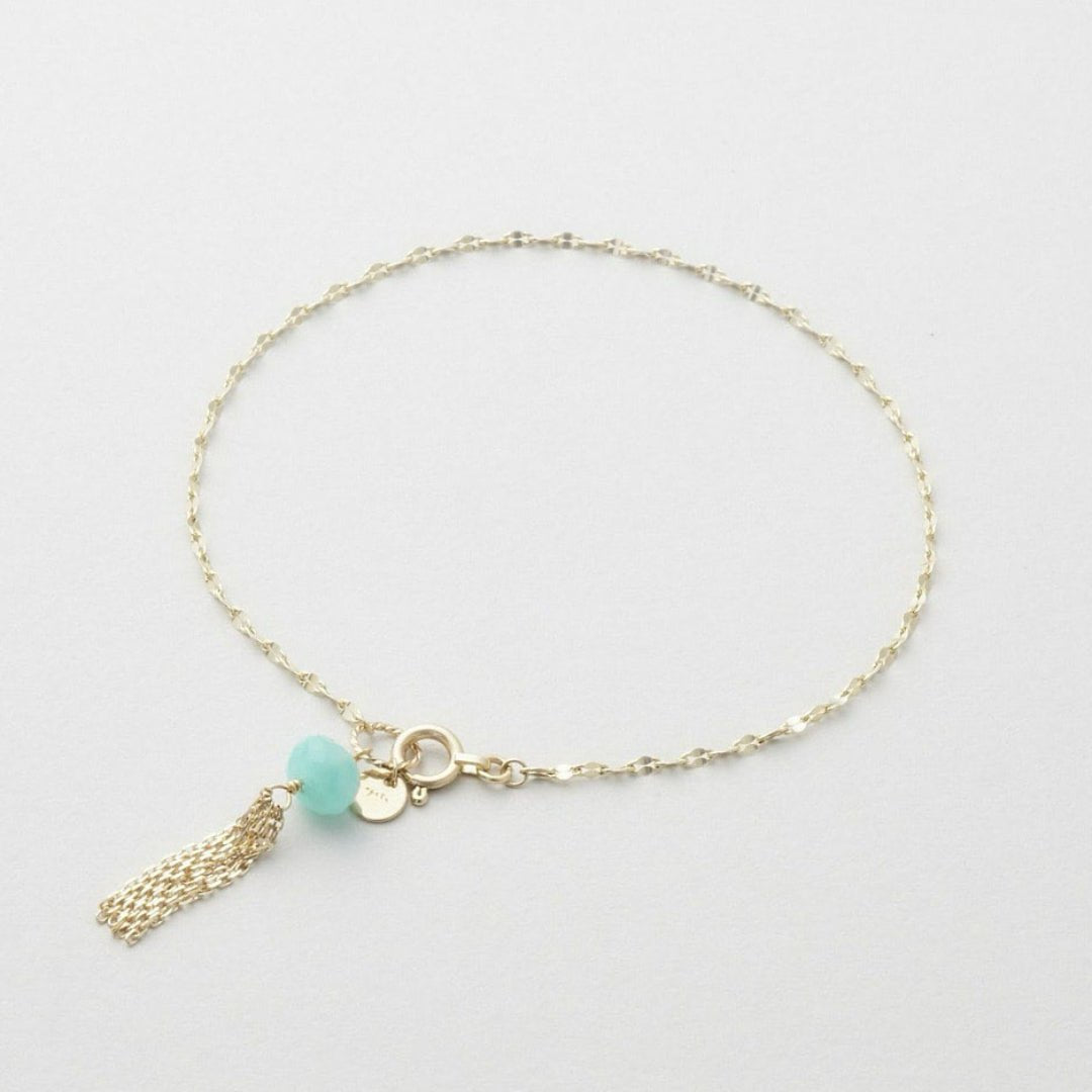 Bracelet Fin Pierre Naturelle Amazonite Lapis Lazuli Péridot - Biloria