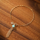 Bracelet Fin Pierre Naturelle Amazonite Lapis Lazuli Péridot - Biloria