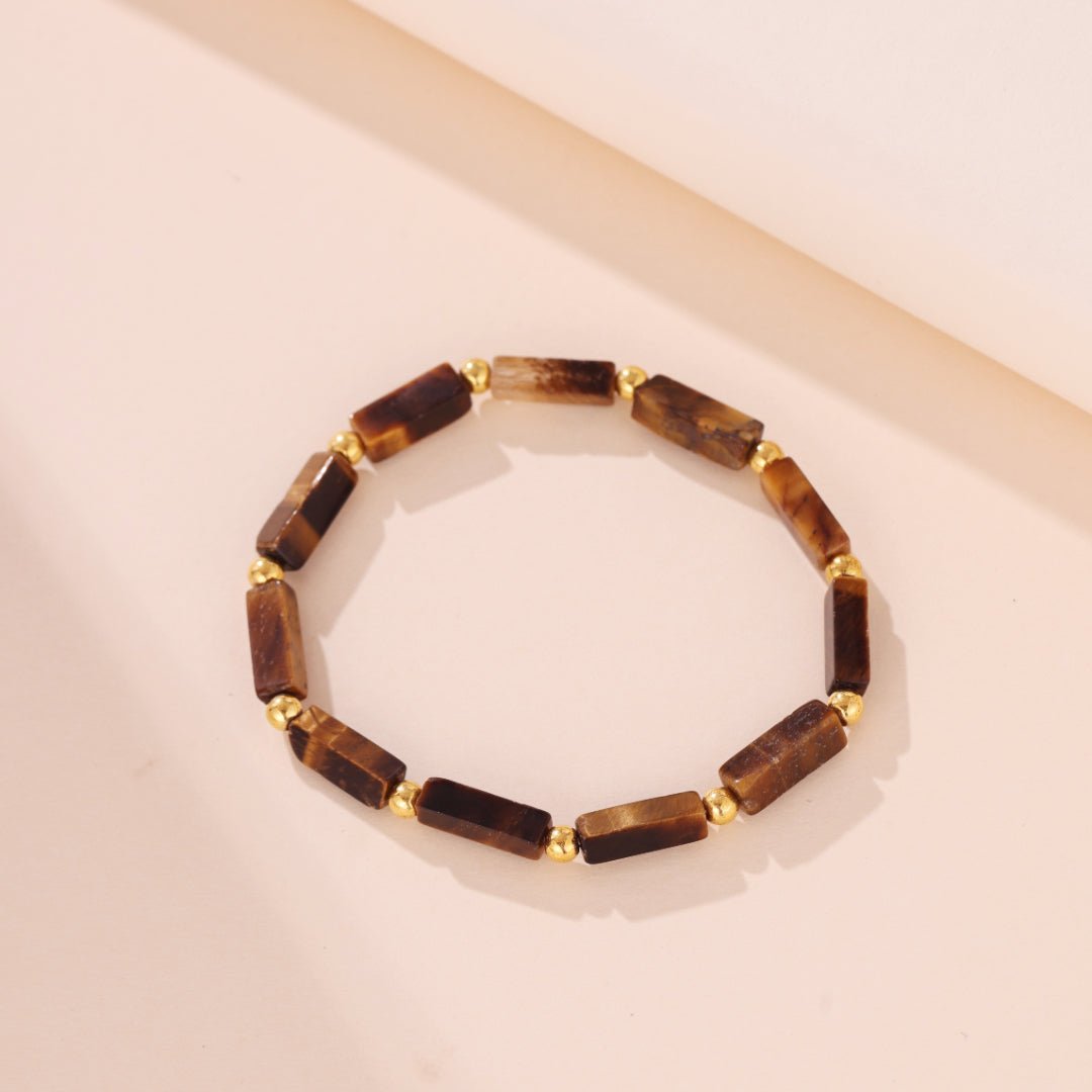 Bracelet Hématite et Œil de Tigre : Protection et Force - Biloria