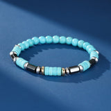 Bracelet Homme Hématite et Turquoise – Énergie et Sérénité - Biloria