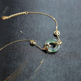 Bracelet Jade Carpe Koï Plaqué Or – Abondance et Prospérité - Biloria