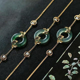 Bracelet Jade Carpe Koï Plaqué Or – Abondance et Prospérité - Biloria