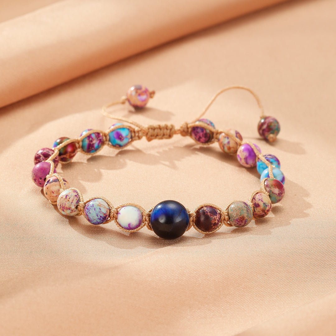 Bracelet Jaspe Ajustable Mystère Céleste - Biloria