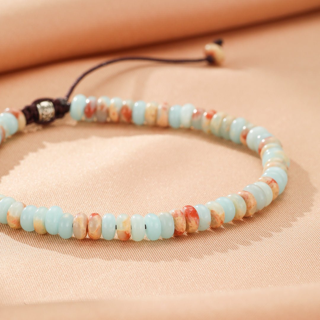 Bracelet Jaspe Pierre Naturelle pour Ancrer et Apaiser - Biloria