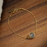 Bracelet Labradorite Argent Plaqué Or pour Bureau - Biloria