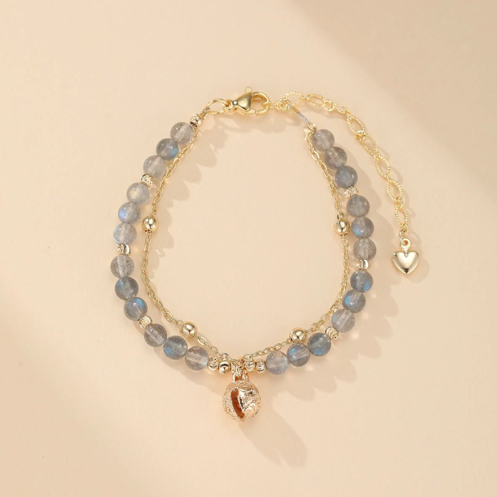 Bracelet Labradorite Artisanal Fait Main – Protection et Sérénité - Biloria