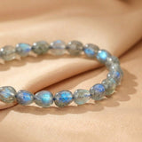 Bracelet Labradorite aux reflets irisés – protection et intuition - Biloria