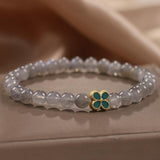 Bracelet Labradorite Trèfle Chance - Apaisement et Protection - Biloria