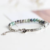 Bracelet Lotus Jaspe Poisson Argenté Protection Sagesse - Biloria