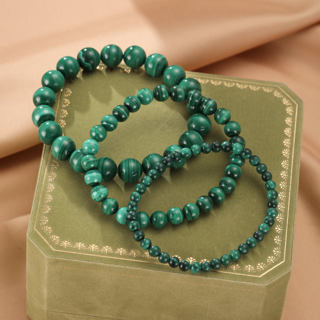 Bracelet Malachite – Bijou Artisanal en Pierre Naturelle - Biloria