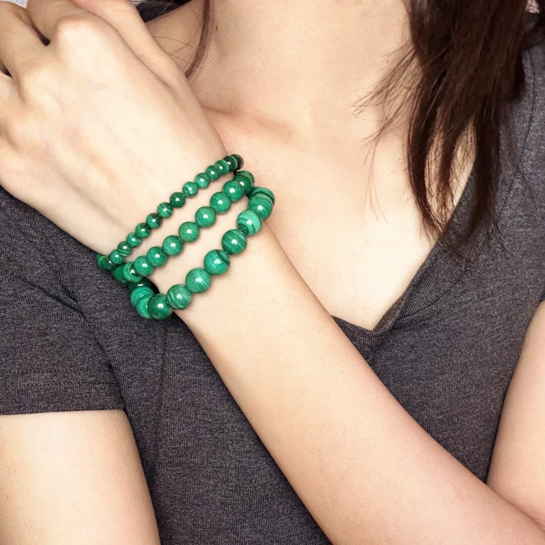 Bracelet Malachite Pierre Naturelle Protection Émotionnelle - Biloria