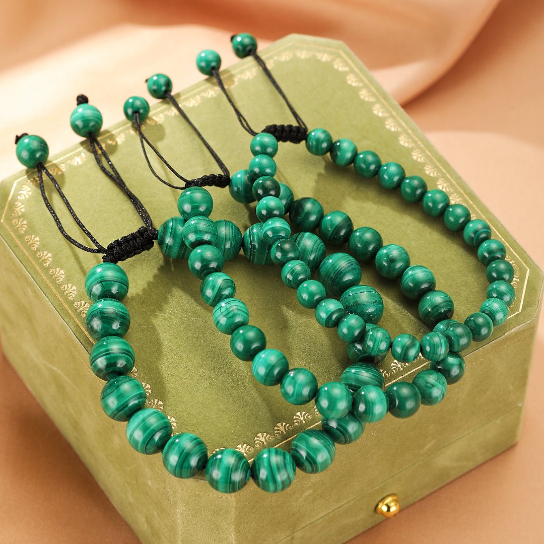 Bracelet Malachite Vert – Protection et Transformation - Biloria