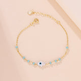 Bracelet Mauvais Œil Argent Plaqué Or Protection et Style - Biloria