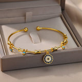 Bracelet Mauvais Œil Bénédiction en Zircon — Protection et Style - Biloria