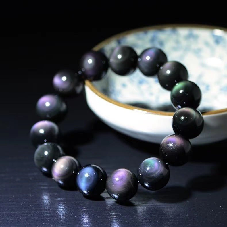 Bracelet Obsidienne Arc-en-Ciel – Énergie et Protection - Biloria